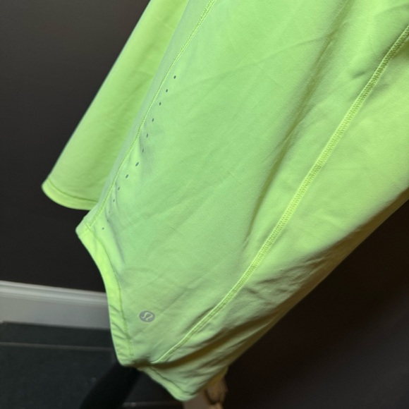 Lululemon Neon Green Open Back Tank | Mesh Panel Sleeveless Top - Picture 6 of 7